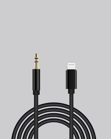 Nevamel® Lightning to 3.5mm Aux Ses Dönüştürücü Kablo 1 Metre Stereo Uyumlu