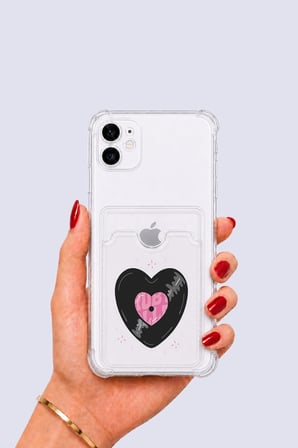 Nevamel® iPhone 11 Kartlıklı Vinly Desenli Kılıf