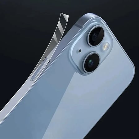 Nevamel ALLY iPhone 15 Hidrojel Hayalet Yan Alt Üst Kaplama Koruyucu Film-(5775)