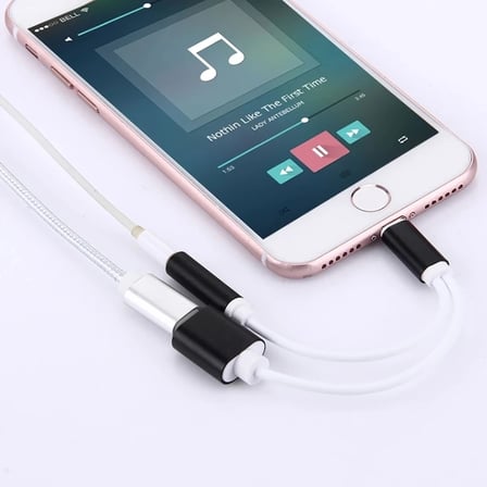 Nevamel iPhone 14-13-12-11 3.5mm Kulaklık ve Şarj Dönüştürücü-(5775)