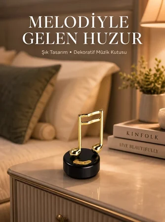 Nevamel® Nota Figürü Müzik Kutusu Melodious Model Yeni Nesil