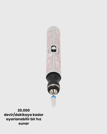 Nevamel® Ergonomik Saplı 20.000 RPM Hız Kontrollü Manikür Pedikür Makinesi