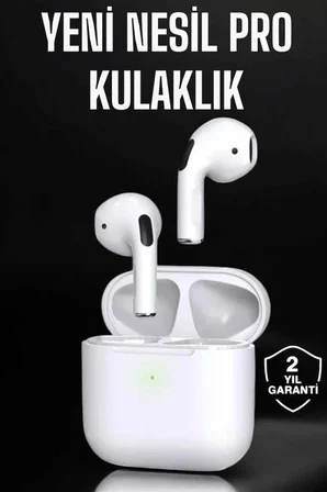 Nevamel Beyaz Yeni Nesil Pro Bluetooth Kulaklık Yüksek Ses Kaliteli ANC Özelliği