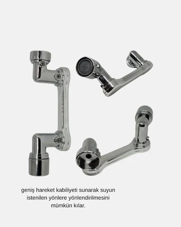 Nevamel Dönebilir Musluk Başlığı – Lavabo Temizliği ve El-Yüz Yıkamada Maksimum Rahatlık