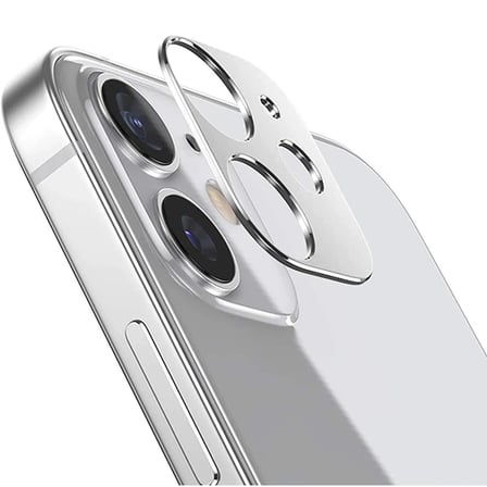Nevamel İPhone 12 3D Metal Kamera Koruyucu Metal Lens-(5775)