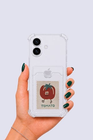 Nevamel® iPhone 17 Kartlıklı Tomato Desenli Kılıf
