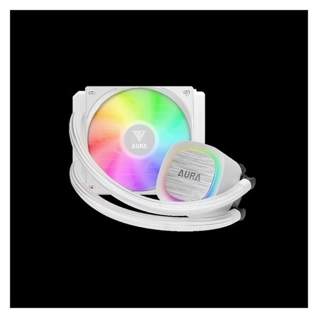 Nevamel® GAMDIAS AURA GL120 V2 WH White Edition 120mm  RGB 1 Fanlı CPU Sıvı Soğutma(1923)