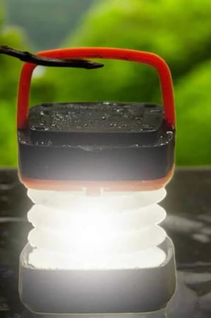 Nevamel® Led Lamba Kamp Lambası Hafif Taşınabilir Şarj Süreli Akordeon El Fenerli