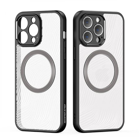 Nevamel Dux Ducis iPhone 14 PRO Max Aimo Series MagSafe Premium Buzlu Sert PC-TPU Kılıf-(5775)