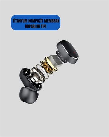 Nevamel Bluetooth Kulaklık TWS Yüksek Ses Kaliteli Kesintisiz Dijital Göstergeli Kulaklık