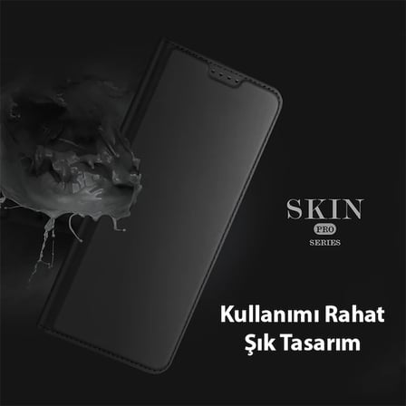Nevamel Dux Ducis Xiaomi Poco X5 5G Kılıf Skin Pro Series Flip Cover Kapaklı Kılıf-(5775)