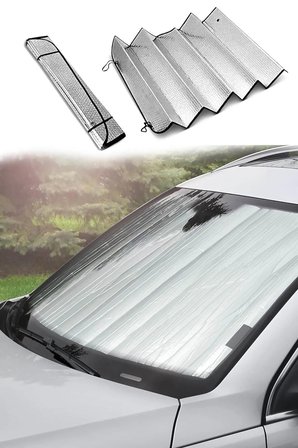 Nevamel Katlanabilir Oto Ön Cam Güneş Koruma Isı Yalıtımlı Peugeot 3008 Nissan Qashqai Honda Civic Volkswagen Passat