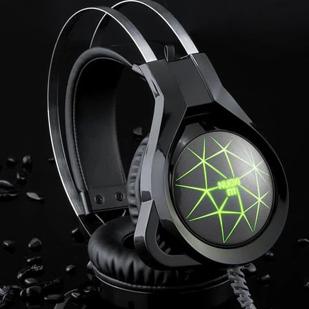 Nevamel ALLY N1 RGB Gaming Kulaküstü Kablolu Oyuncu Kulaklığı Gürültü Engelleyici Kulaklık-(5775)