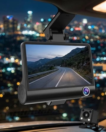 Nevamel® Çift Kameralı Araç İçi Kamera Full HD 1080P Gece Görüş ve Park Modlu