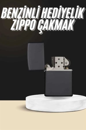 Nevamel Erkeklere Özel Hediyelik Eşya Metalik Benzinli Çakmak Doldurulabilir