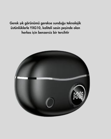 Nevamel® Ergonomik Klipsli Kablosuz Kulaklık – 30 Saat Pil ve Dokunmatik Kontrol Özelliği