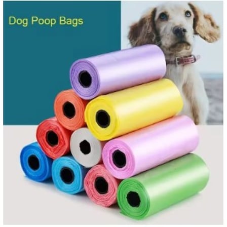 Köpek Dışkı Poşeti 4lü Düz Renk Set