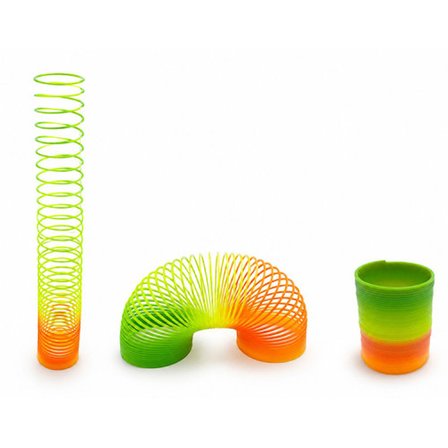 Rainbow Gökkuşağı Stres Yayı - Kutulu Büyük Boy Plastik Slinky Oyuncak