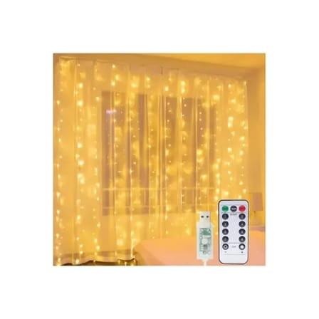 8 Fonksiyonlu Uzaktan Kumandalı Peri Perde Led - 3x3 Metre Günışığı