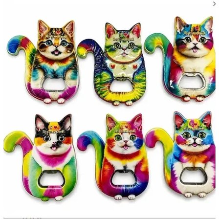 Kedi Tasarımı İstanbul Temalı Buzdolapı Süsü Magnet