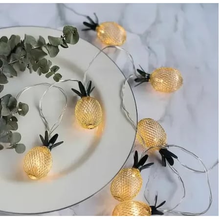 2 Metre 10 LED Pilli 2 Kademeli Ananas Led Işık