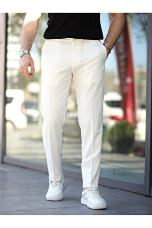 Rahat Şık Kolay Ütülenebilir Slim Fit Kumaş Jogger Pantolon
