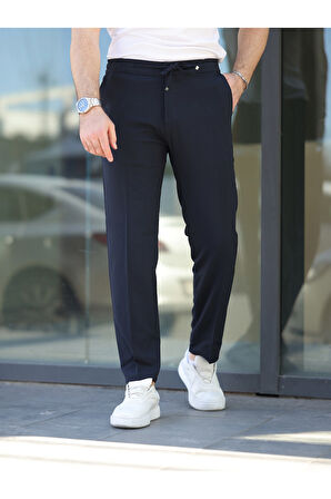 Rahat Şık Kolay Ütülenebilir Slim Fit Kumaş Jogger Pantolon