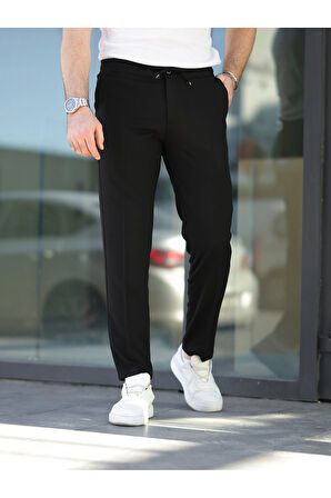 Rahat Şık Kolay Ütülenebilir Slim Fit Kumaş Jogger Pantolon