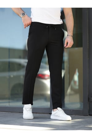 Rahat Şık Kolay Ütülenebilir Slim Fit Kumaş Jogger Pantolon