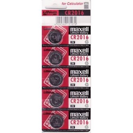 Ayd Maxell Cr2016 3v Lityum Düğme Pil 5'li Paket