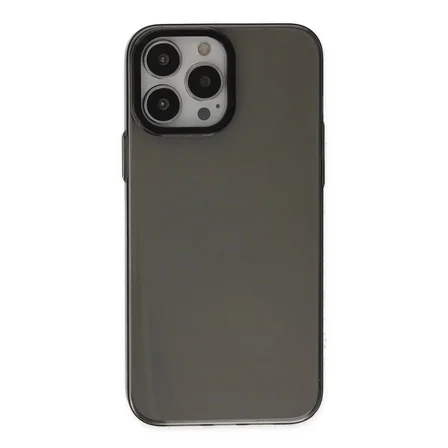 Ayd Apple İphone 13 Pro Max Kılıf Anka Pc Sert Metal Kapak - Siyah