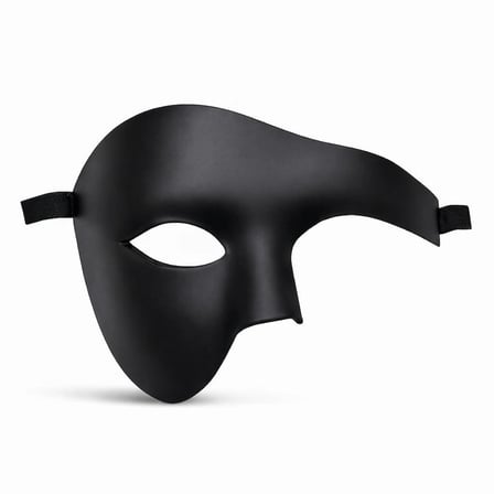 Ayd Siyah Yarım Erkek Maske – Phantom Parti  Balo Maskesi
