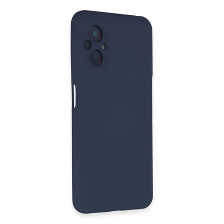 Ayd Xiaomi Poco M5 Kılıf Nano İçi Kadife Silikon - Lacivert