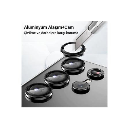 Ayd Samsung Galaxy A34 5g Valdez Metal Kamera Lens - Gümüş