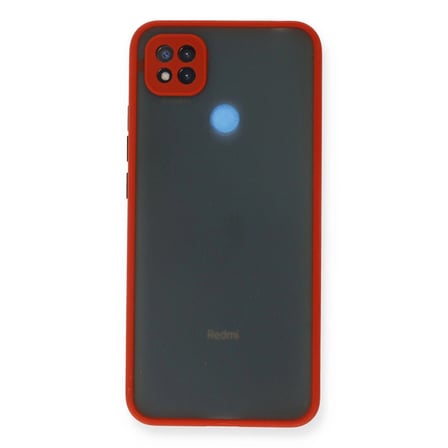 Ayd Xiaomi Redmi 9c Kılıf Montreal Silikon Kapak - Kırmızı