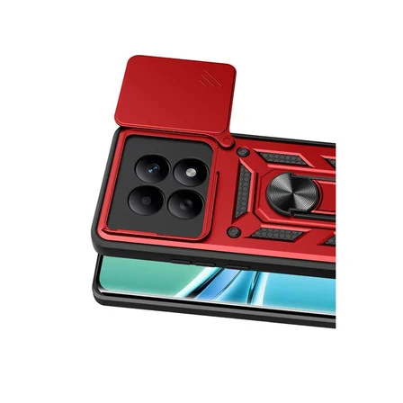 Ayd Xiaomi Redmi Note 15 4g Pars Lens Yüzüklü Silikon - Kırmızı