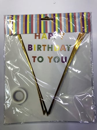 Ayd Happy Birthday To You Flama Bayrak Süs