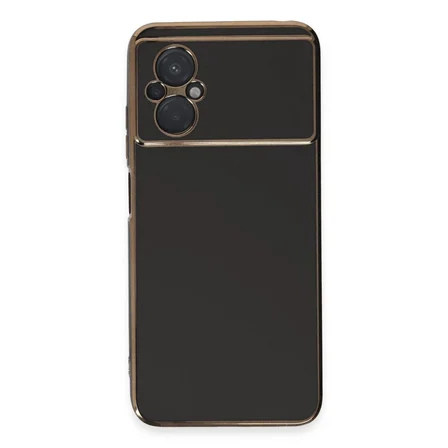 Ayd Xiaomi Poco M5 Kılıf Volet Silikon - Siyah