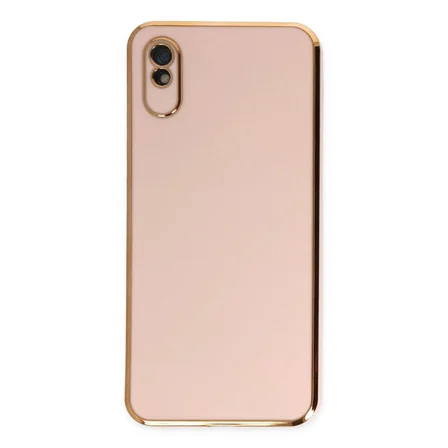 Ayd Xiaomi Redmi 9a Kılıf Volet Silikon - Pembe