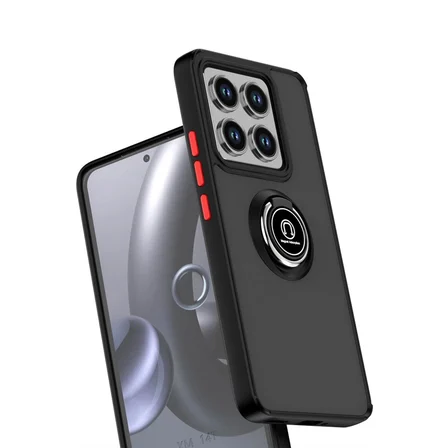 Ayd Xiaomi Mi 15 Pro Kılıf Montreal Yüzüklü Silikon Kapak - Kırmızı