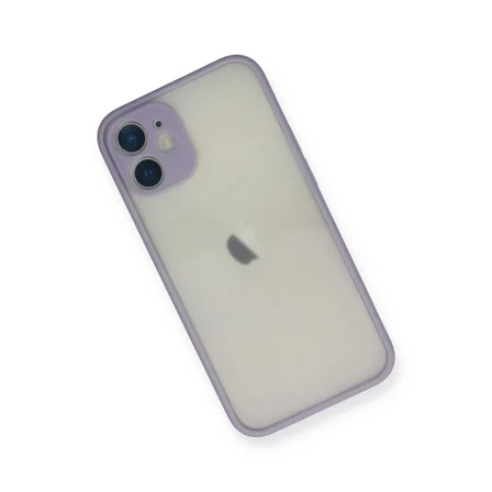 Ayd Apple İphone 11 Pro Max Kılıf Montreal Silikon Kapak - Mor