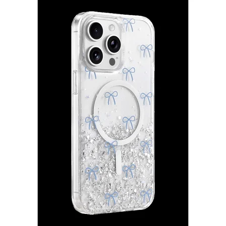 Ayd Onegif Apple İphone 15 Pro Max Misk Simli Magsafe Kapak - Desen 3