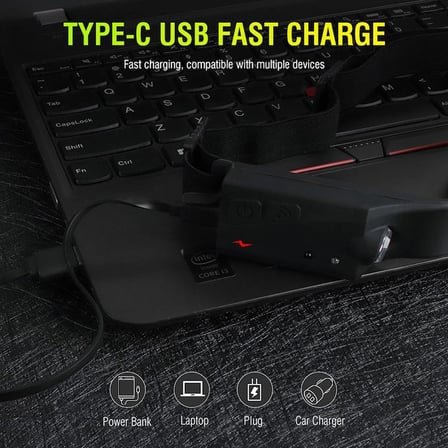Ayd Ps-001 5 Aydınlatma Modlu Cob Led Sensörlü Usb Şarj  Edilebilir Dahili Pilli Kafa Lambası