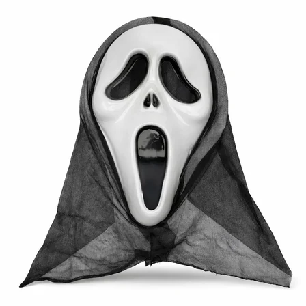 Ayd Kapşonlu Çığlık Maskesi Scream Maskesi - Hayalet Maskesi 33x21 Cm