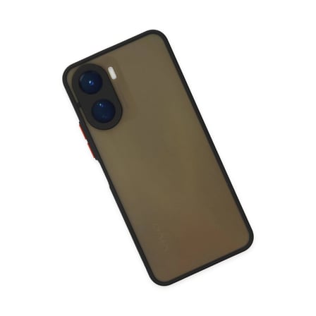 Ayd Vivo Y16 Kılıf Montreal Silikon Kapak - Siyah