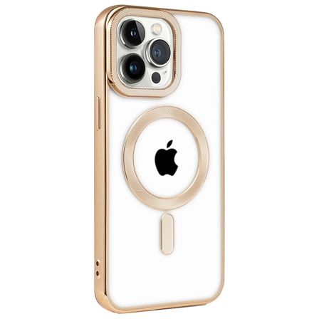 Ayd Apple İphone 14 Pro Kılıf Kronos Magsafe Kapak - Gold