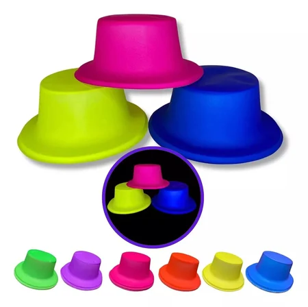 Ayd Neon Partisi Pembe Renk Plastik Fötr Şapka