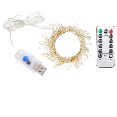 Ayd 6m 200 Led Gün Işığı Uzaktan Kumandalı 8 Modlu Usb'li