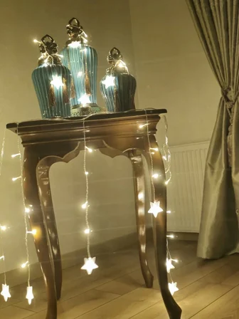 Ayd Yıldız 4m 96 Led 19 Saçak 40-50-60cm Gün Işığı Yıldız Boyutu:7cm