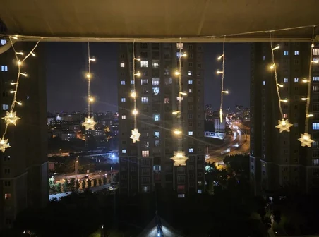 Ayd Yıldız 4m 96 Led 19 Saçak 40-50-60cm Gün Işığı Yıldız Boyutu:7cm